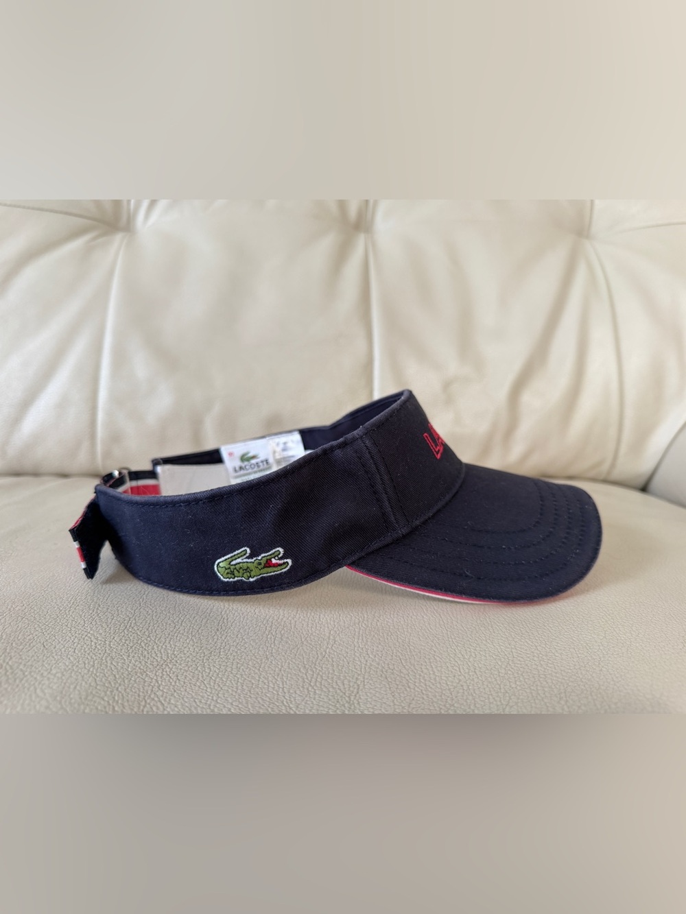 Lacoste Navy Blue Sport Visor Hat - Worn Once Like New Condition